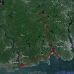 Day between Gardner Lake, Millstone and Old Lyme shoreline