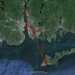 Mid day trip to mainland and return to nest