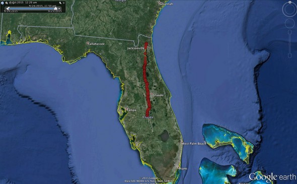 Charlie Tracking September 24: Polk County, FL.